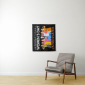 Beschleunigte Aktion Internationaler Frauentag 202 Wandteppich (Beispiel)