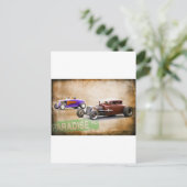 Beschleunigungsrennen Postkarte (Stehend Vorderseite)