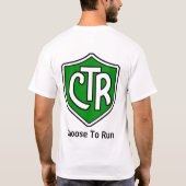 beschließen Sie zu laufen T-Shirt (Rückseite)