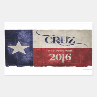Beschluss 2016 - Ted Cruz (R-TX) für den Präsident Rechteckiger Aufkleber