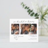 Beschluss für 2 Foto Save the Date (Stehend Vorderseite)