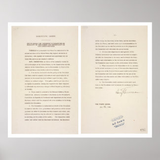 Beschluss zur Führungskraft 9981 Desegregation der Poster