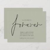 Beschluss zur Verlobung der Forever Sage (Vorne/Hinten)