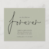 Beschluss zur Verlobung der Forever Sage (Vorderseite)