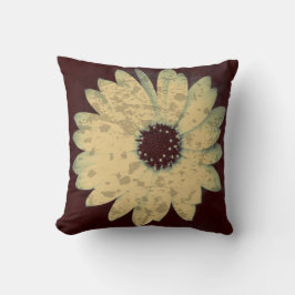 Beschmutztes Gänseblümchen-Druck-Wurfs-Kissen Kissen