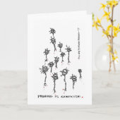 Beschneiden ist Völkermord! Karte (Gelbe Blume)