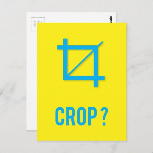 BESCHNEIDEN? POSTKARTE (Vorne/Hinten)