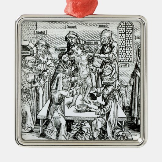 Beschneidung, von 'Liber Chronicarum Ornament Aus Metall (Vorne)