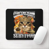 Beschneidungsüberlebender Katzen-Meme-Bootleg-Lust Mousepad (Mit Mouse)