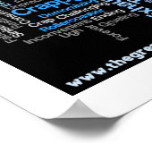 "Beschreiben Sie Ihre IBD"-Word-Cloud Poster (Ecke)