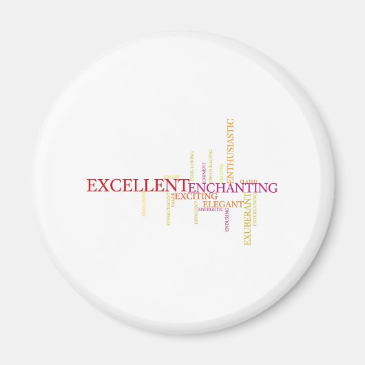 Beschreiben Sie sich selbst mit Adjektiven - E Magnet (Vorne)