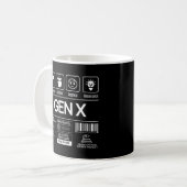 Beschreibende Eigenschaften der Sonnengeneration X Kaffeetasse (Vorderseite Links)