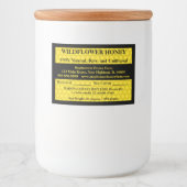 Beschreibender Honey Jar (Version 4) Lebensmitteletikett (Vorderseite)