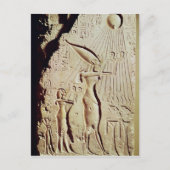 Beschreibung Amenophis IV, Nefertiti und Tochter Postkarte (Vorderseite)