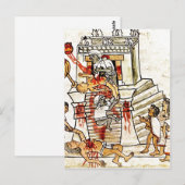 Beschreibung Aztekisches rituelles menschliches Op Postkarte (Vorne/Hinten)