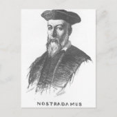 Beschreibung - Das Portrait von Nostradamus, gezei Postkarte (Vorderseite)