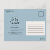 Beschreibung der Duschwasser-Aquarellschrift Postkarte (Rückseite)