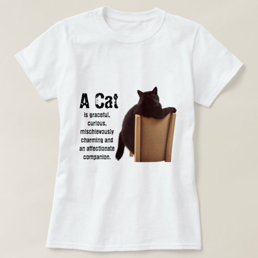 Beschreibung der Katze T-Shirt (Design vorne)