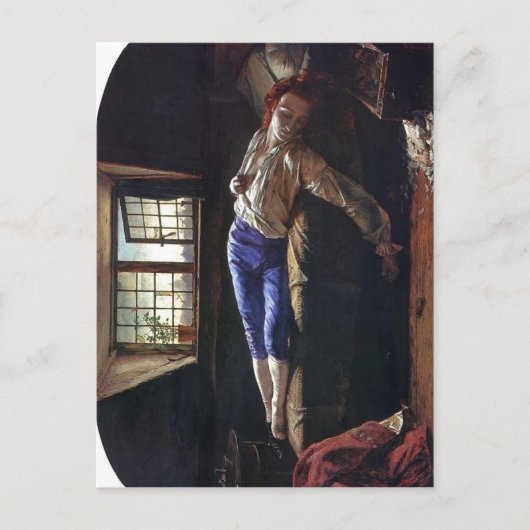 Beschreibung Der Tod von Chatterton He Postkarte (Vorderseite)