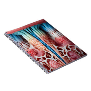 Beschreibung des menschlichen Body Spiral-Notebook Notizblock