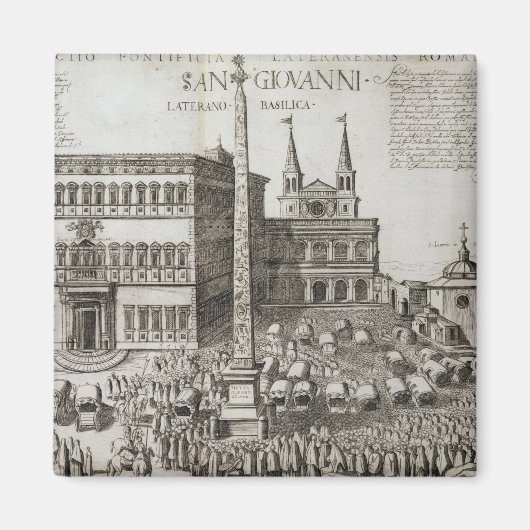 Beschreibung des Obelisk vor der Basilika Magnet (Vorne)
