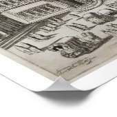 Beschreibung des Obelisk vor der Basilika Poster (Ecke)