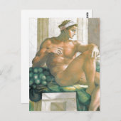 Beschreibung des von Michelangelo und seinem Postkarte (Vorne/Hinten)