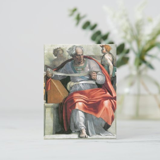 Beschreibung des von Michelangelo und seinem Postkarte (Stehend Vorderseite)