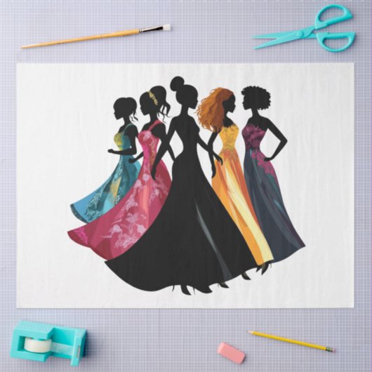 Beschreibung Fashion High Class Show Women Seidenpapier (Basteln)