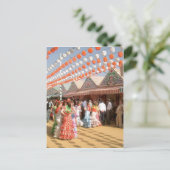 Beschreibung Feria de Abril (Sevilla), muje Postkarte (Stehend Vorderseite)