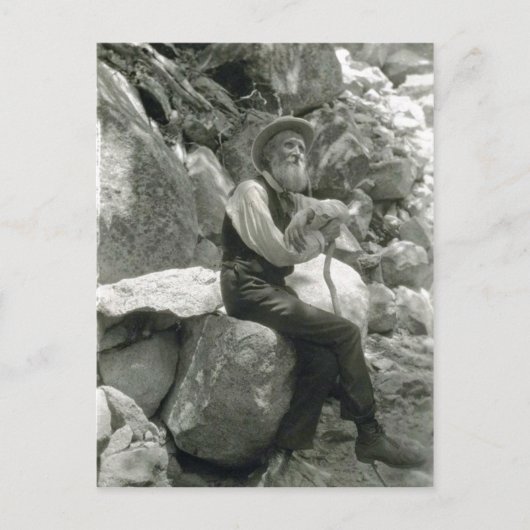 Beschreibung John Muir , American konservationist. Postkarte (Vorderseite)