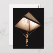 Beschreibung Leonardo da Vinci skizzierte einen Fa Postkarte (Vorne/Hinten)