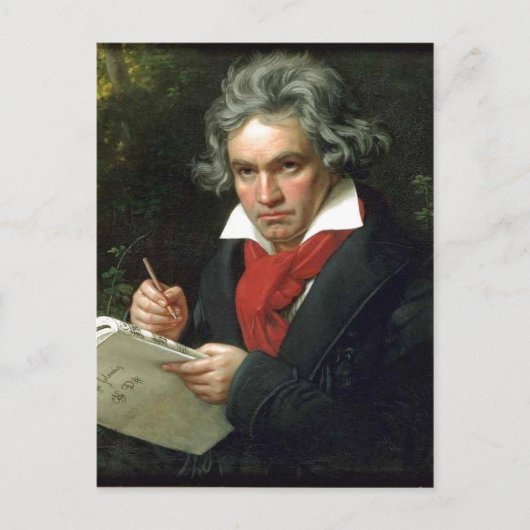 Beschreibung Ludwig van Beethoven (17701827) auf e Postkarte (Vorderseite)