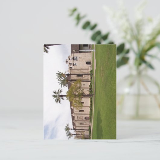 Beschreibung Mission San Gabriel Arcangel in San G Postkarte (Stehend Vorderseite)