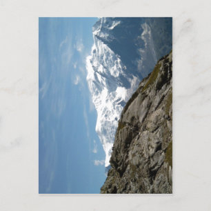 Beschreibung Mont Blanc und Dome du Gouter Foto ta Postkarte