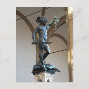 Beschreibung Perseus-Statue, Piazza della Signor Postkarte