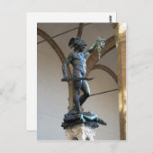 Beschreibung Perseus-Statue, Piazza della Signor Postkarte (Vorne/Hinten)