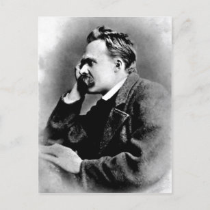 Beschreibung Portrait von Friedrich Nietzsche, 188 Postkarte