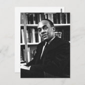 Beschreibung Ralph Ellison , verzeichneter Autor u Postkarte (Vorne/Hinten)