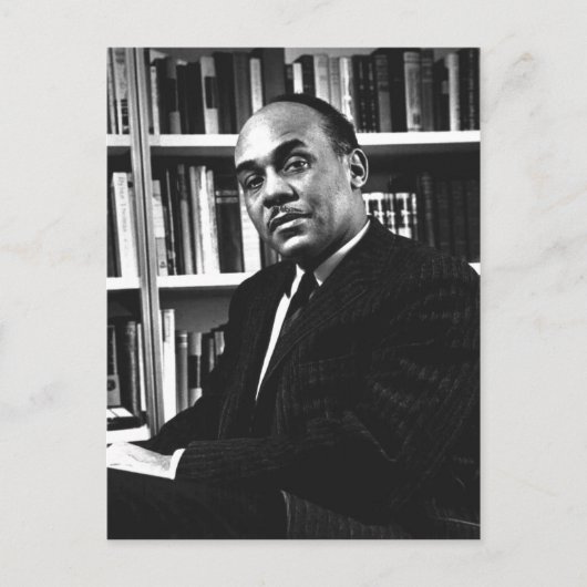 Beschreibung Ralph Ellison , verzeichneter Autor u Postkarte (Vorderseite)