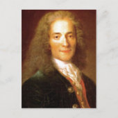 Beschreibung Voltaire en 1718 . Portrait von Volta Postkarte (Vorderseite)