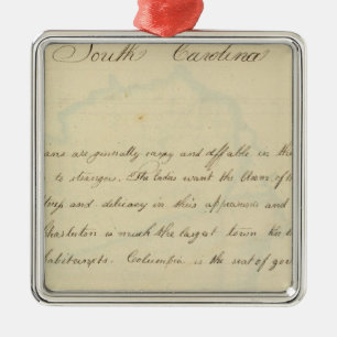 Beschreibung von South Carolina Silbernes Ornament