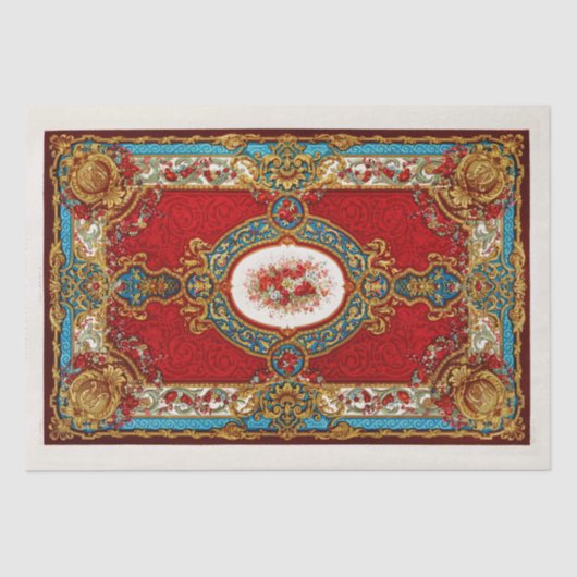 BESCHREIBUNGSPAPIER: VINTAGER KARPET SEIDENPAPIER (Vorderseite)