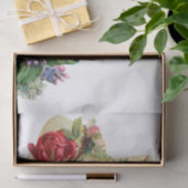 BESCHREIBUNGSPAPIER: VINTAGES TEACUP UND BIRD SEIDENPAPIER (Geschenk)