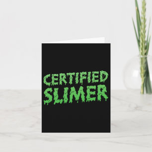 Beschriebener Slimer Halloween-Slime Karte