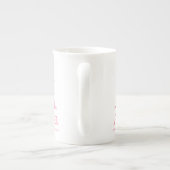 Beschriften Sie a-Aquarell boho Rosa Porzellantasse (Rückseite)