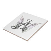 Beschriften Sie ein Anfangsmonogramm mit Fliese (Seite)