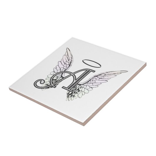 Beschriften Sie ein Anfangsmonogramm mit Fliese (Seite)