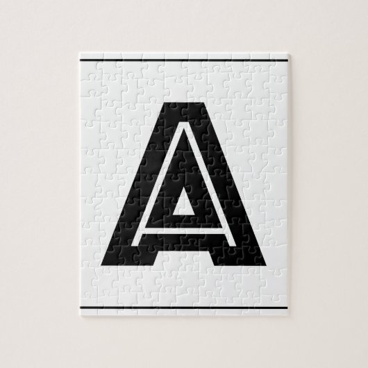 Beschriften Sie ein Monogramm |, das einfach ist, Puzzle (Vertikal)