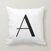 Beschriften Sie ein Monogramm-Kissen